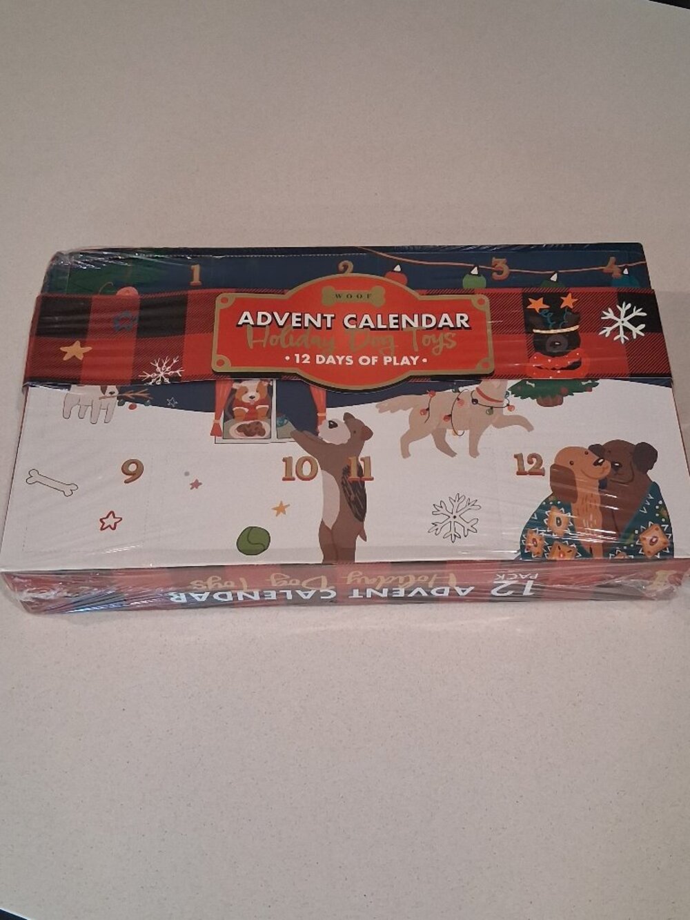 Boxed Set of 12-Day Countdown to Christmas Dog Toys Advent Calendar